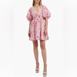 Bardot - Kehlani Floral Puff Sleeve Minidress